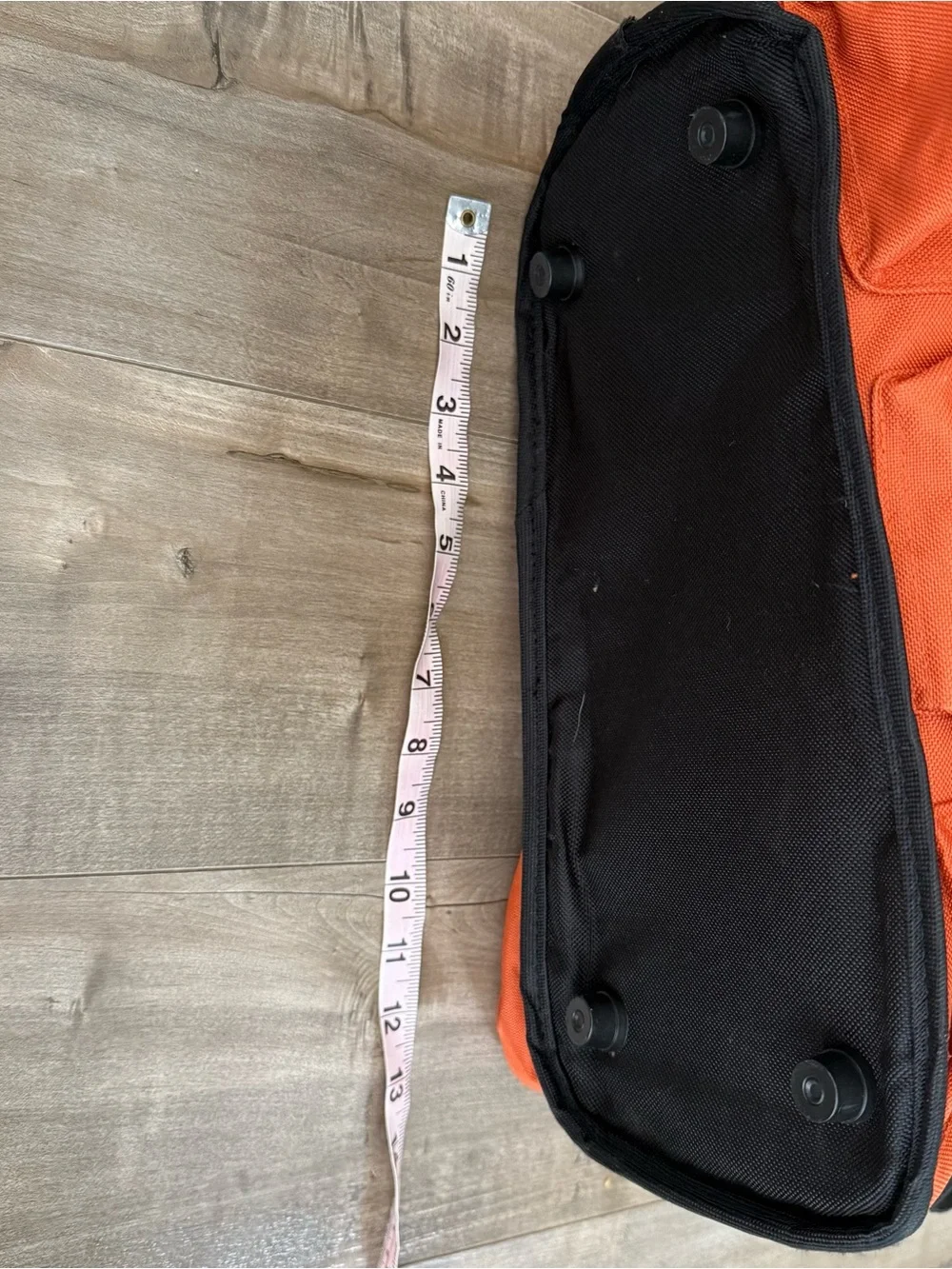 Eagle Good to Go Knitting‎ Craft Bag Orange Canvas Crossbody Pockets Zipper Tote